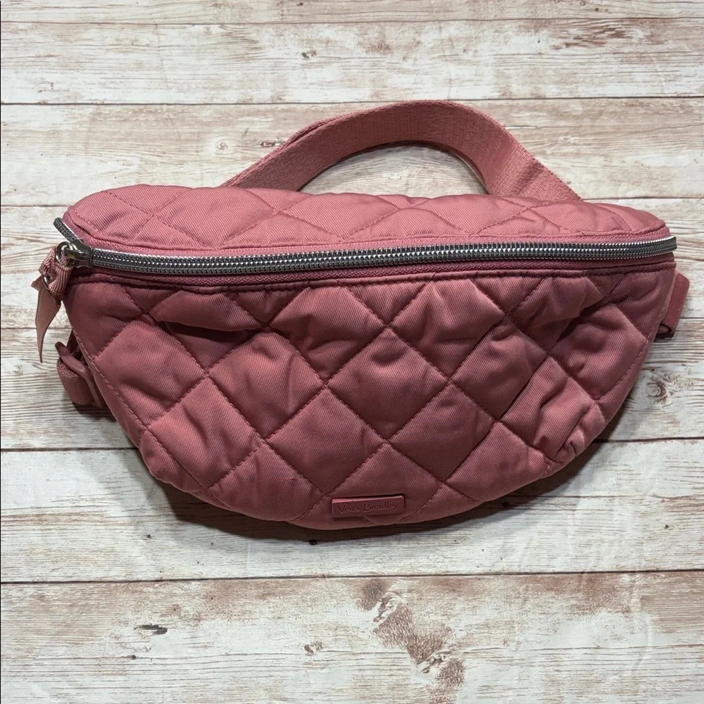 Vera Bradley Quilted Crossbody Belt Bag in Glorious Pink